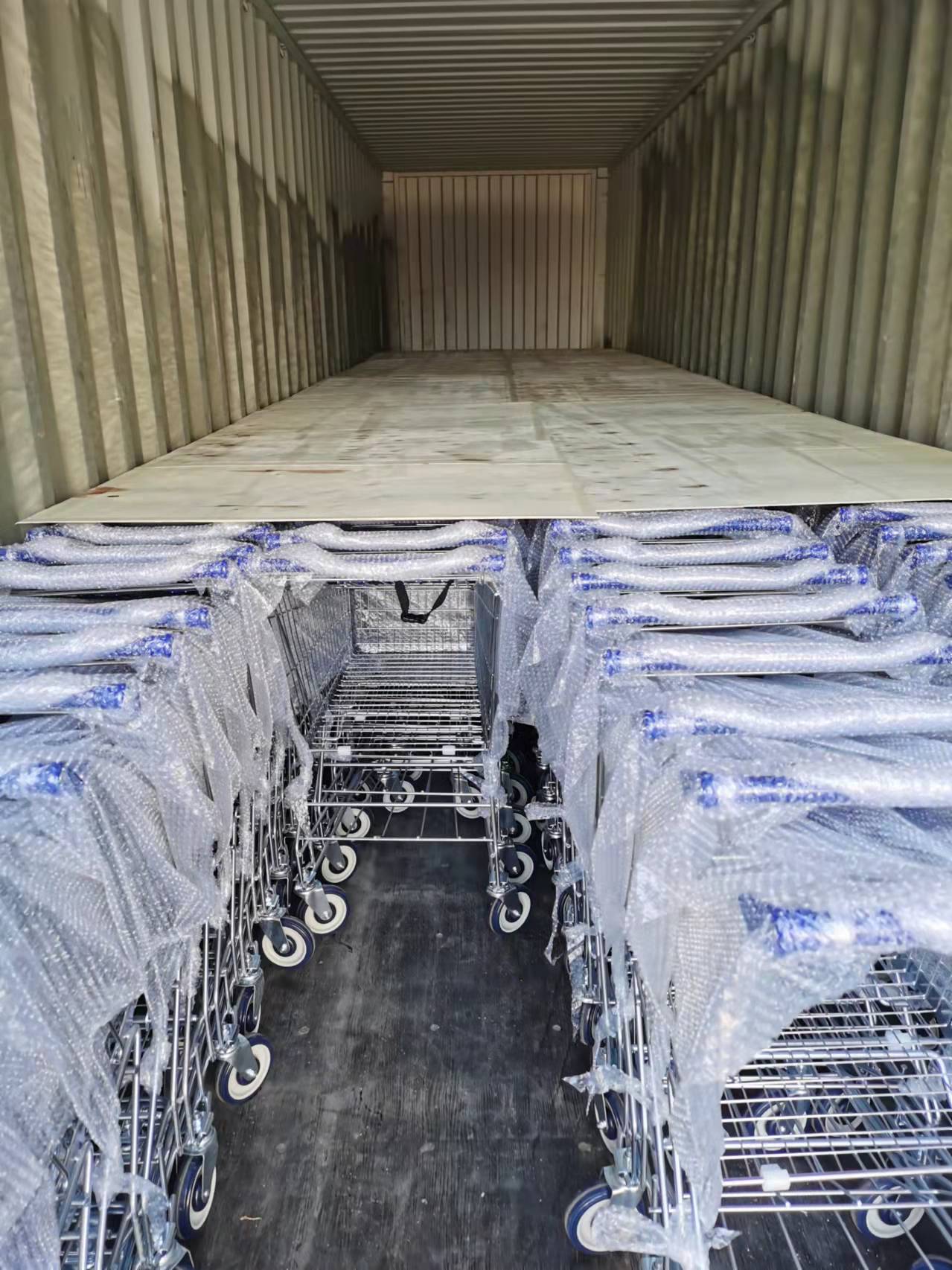 Store Supermarked Indkøbsvogne 150L Emballage og forsendelse